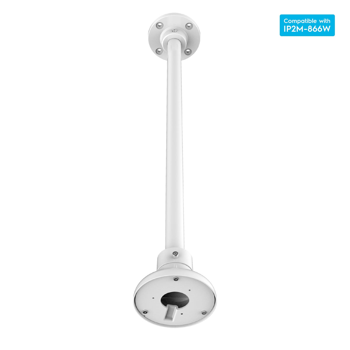 Amcrest AMCPFB220C-AMCPFA107 Pole Mount Bracket, Compatible w/ IP2M-866W