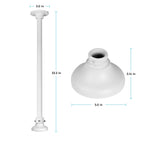 Amcrest AMCPFB220C-AMCPFA107 Pole Mount Bracket, Compatible w/ IP2M-866W