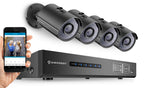 Amcrest ProHD 1080P 4CH Video Security System - Four 2.1-Megapixel (1920TVL) Outdoor IP67 Bullet Cameras, 2TB HDD, Night Vision, Remote Smartphone Access, Black Mid (AMDV10804-4B-B)