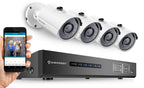 Amcrest ProHD 1080P 4CH Video Security System - Four 2.1-Megapixel (1920TVL) Outdoor IP67 Bullet Cameras, 2TB HDD, Night Vision, Remote Smartphone Access, White Mid (AMDV10804-4B-W)