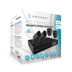 Amcrest ProHD 1080P 4CH Video Security System - Four 2.1-Megapixel (1920TVL) Outdoor IP67 Bullet & Dome Cameras, 2TB HDD, Night Vision, Remote Smartphone Access, Black Mid (AMDV10804-2B2D-B)