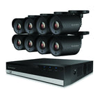 Amcrest ProHD 2-Megapixel 8CH Video Security System with Eight 2.0 MP (1920TVL) Outdoor IP67 Bullet Cameras, 98ft Night Vision, Pre-Installed 1TB Hard Drive, (AMDV20M8-8B-B)