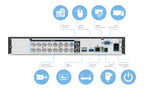 Amcrest UltraHD 4MP 16CH Video Security DVR Digital Recorder, 8-Channel 4 Megapixel @ 15fps, HD Analog, Cameras NOT Included, Remote Smartphone Access, Pre-Installed 4TB Hard Drive (AMDV4M16-4TB)