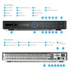 Amcrest 5-Megapixel UltraHD 32 Channel DVR Security Camera System Recorder, 5-Megapixel Security DVR for Analog Security Cameras, Remote Smartphone Access, Pre-Installed 6TB Hard Drive (AMDV5M32-6TB)