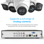 Amcrest 5-Megapixel UltraHD 8 Channel DVR Security Camera System Recorder, 5-Megapixel Security DVR for Analog Security Cameras, Remote Smartphone Access, Pre-Installed 4TB Hard Drive, Cameras NOT Included (AMDV5M8-4TB)