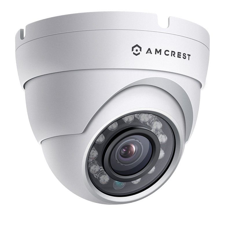 Amcrest ProHD 720P 4CH Video Security System - Four 1.0-Megapixel (1280TVL) Outdoor IP67 Dome 1TB HDD, Night Vision, Remote Smartphone Access, White Mid (AMDV7204-4D-W)