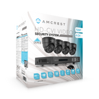 Amcrest ProHD 720P 4CH Video Security System - Four 1.0-Megapixel (1280TVL) Outdoor IP67 Dome 1TB HDD, Night Vision, Remote Smartphone Access, Black Mid (AMDV7204M-4D-B)