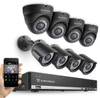 Amcrest 960H 8CH 1TB DVR Security Camera System w/ 4 x 800+ TVL Bullet Cameras & 4 x 800+ TVL Dome Cameras