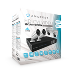 Amcrest ProHD 1080P 4CH Video Security System - Four 2.1-Megapixel (1920TVL) Outdoor IP67 Bullet & Dome Cameras, 2TB HDD, Night Vision, Remote Smartphone Access, White Mid (AMDV10804-2B2D-W)