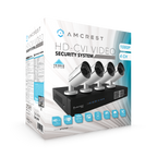 Amcrest ProHD 1080P 4CH Video Security System - Four 2.1-Megapixel (1920TVL) Outdoor IP67 Bullet Cameras, 2TB HDD, Night Vision, Remote Smartphone Access, White Mid (AMDV10804-4B-W)