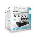 Amcrest ProHD 1080P 8CH Video Security System - Eight 2.1-Megapixel (1920TVL) Outdoor IP67 Bullet & Dome Cameras, 2TB HDD, Night Vision, Remote Smartphone Access, White Mid (AMDV10808M-4B4D-W)