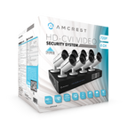 Amcrest ProHD 720P 8CH Video Security System - Eight 1.0-Megapixel (1280TVL) Outdoor IP67 Bullet Cameras, 2TB HDD, Night Vision, Remote Smartphone Access, White Mid (AMDV7208M-8B-W)