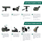 Amcrest Spotting Scope for Target Shooting w/ Tripod AMSS60-G