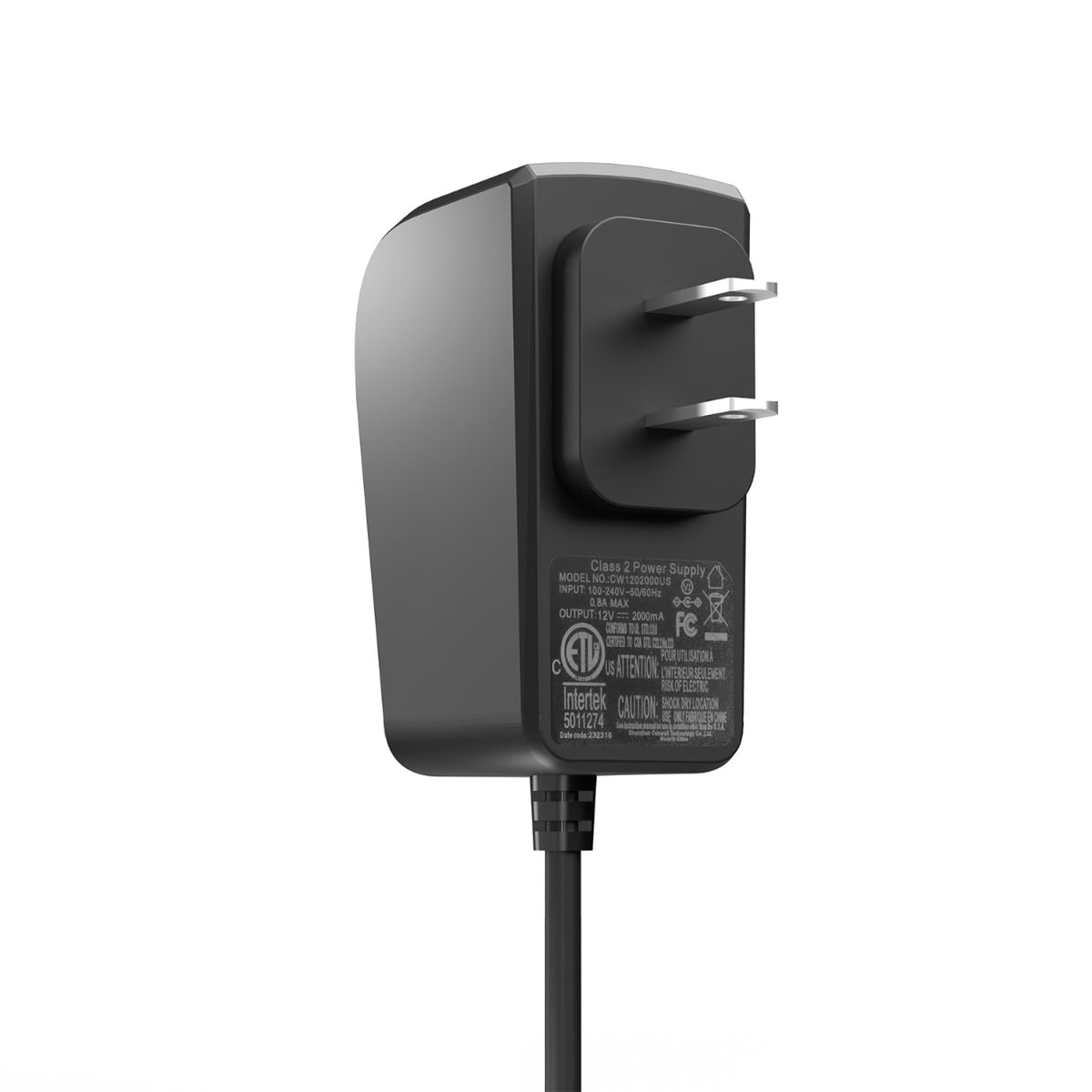 Amcrest US Standard 5V DC Power Supply (Black)