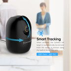 Amcrest SmartHome 4-Megapixel AI Human Detection, WiFi Camera Indoor, Dog Camera, Sound & Baby Monitor, Human & Pet Detection, Motion-Tracking, w/ 2-Way Audio, Pan/Tilt Wireless IP Camera, Night Vision, Smart Home ASH41-B