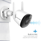 Amcrest SmartHome 4MP Outdoor Bullet WiFi Camera Built-in Mic ASH43-W