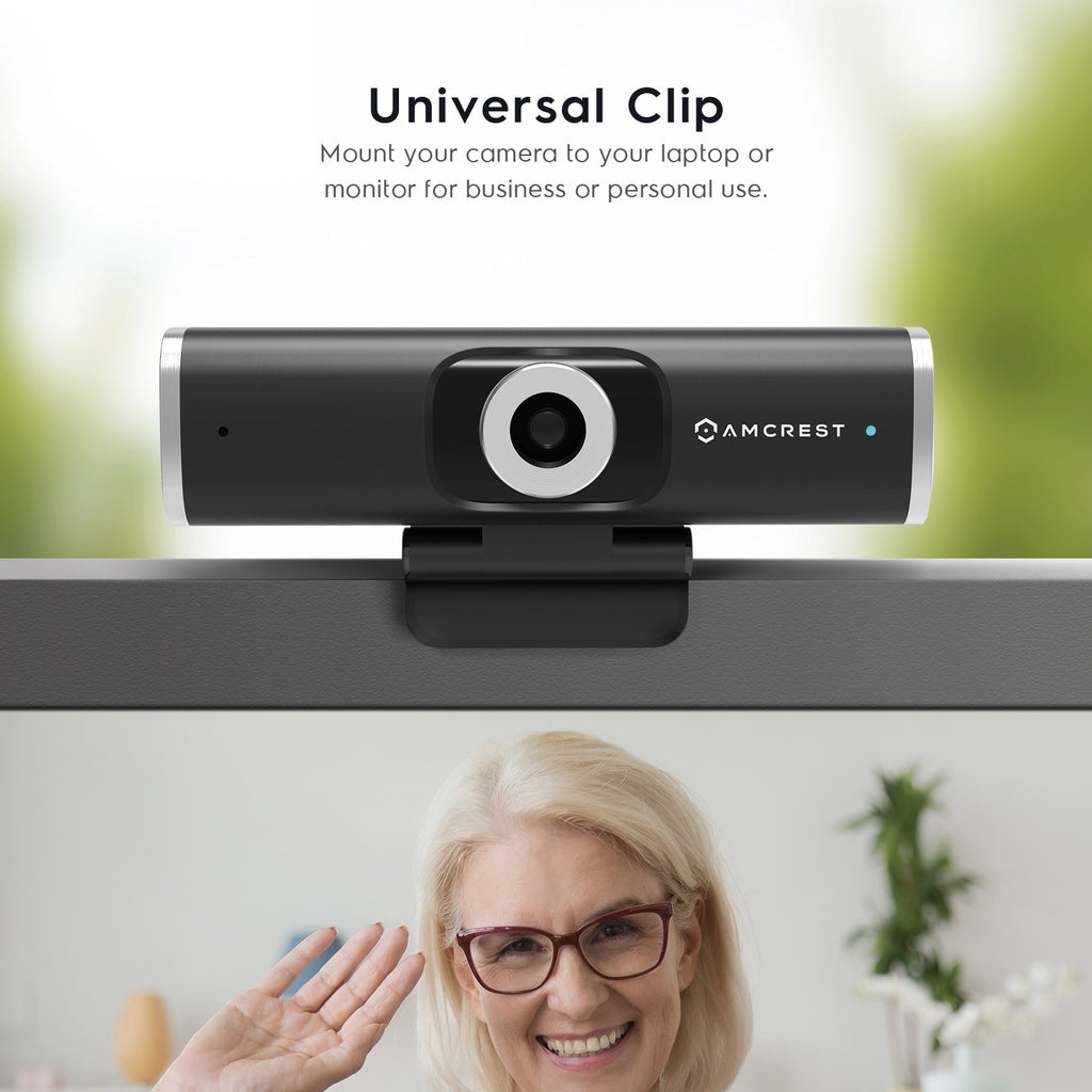 Amcrest 2MP Webcam w/ Microphone & Privacy Cover USB Camera AWC195-B