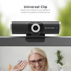 Amcrest 2MP Webcam w/ Microphone & Privacy Cover USB Camera AWC195-B