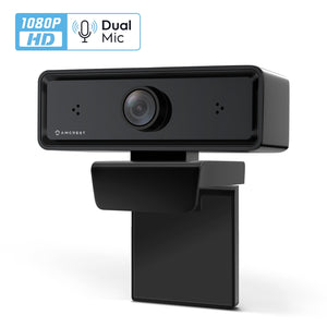 Amcrest Dual-Mic 1080P Webcam w/ Two Microphone USB Webcam AWC2198