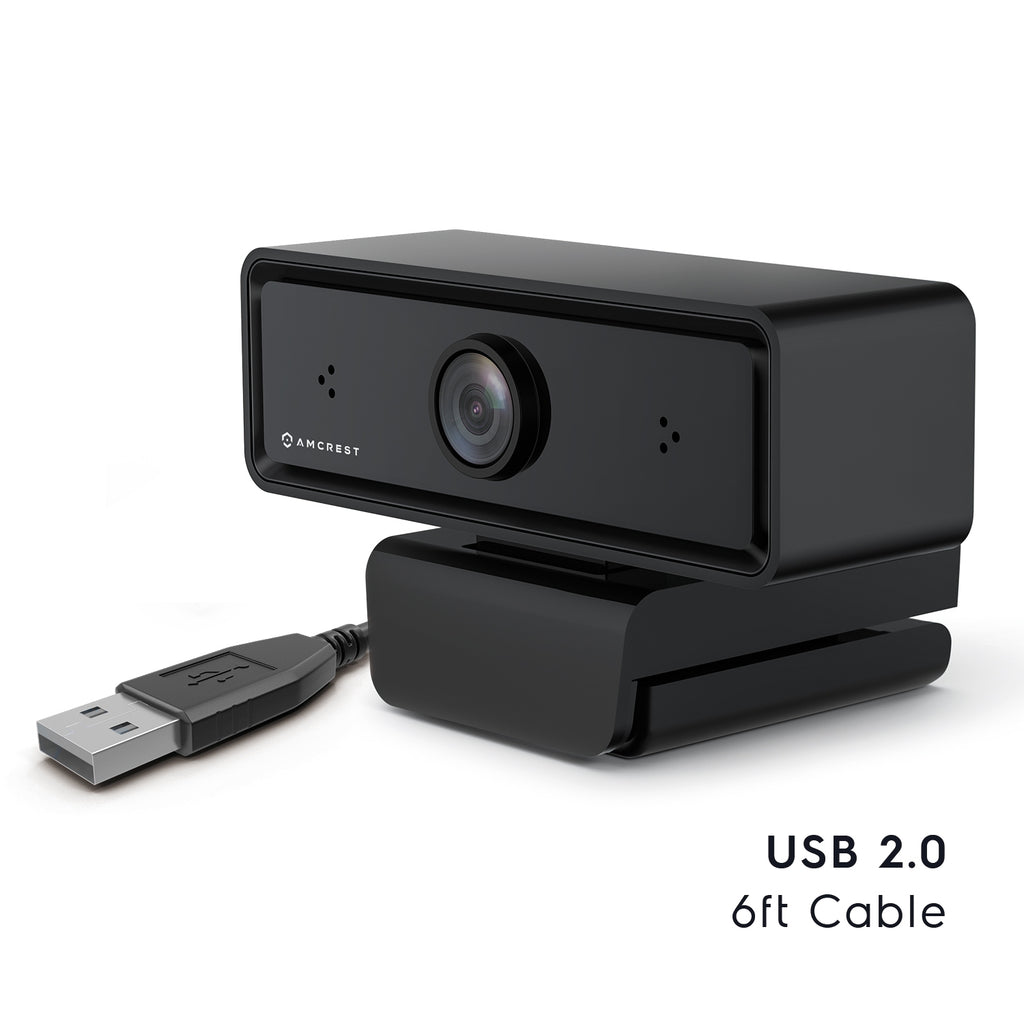 Amcrest Dual-Mic 1080P Webcam w/ Two Microphone USB Webcam AWC2198