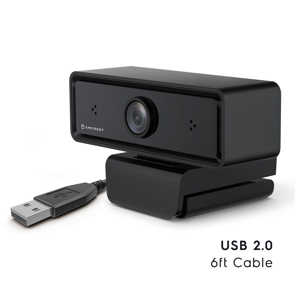 Amcrest Dual-Mic 1080P Webcam w/ Two Microphone USB Webcam AWC2198