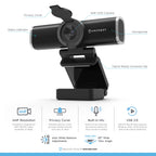 Amcrest 4MP USB Webcam with Microphone & Privacy Cover (AWC496)