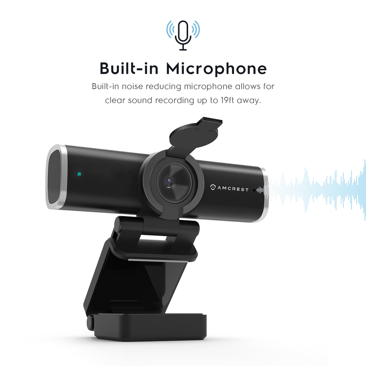 Amcrest 4MP USB Webcam with Microphone & Privacy Cover (AWC496)