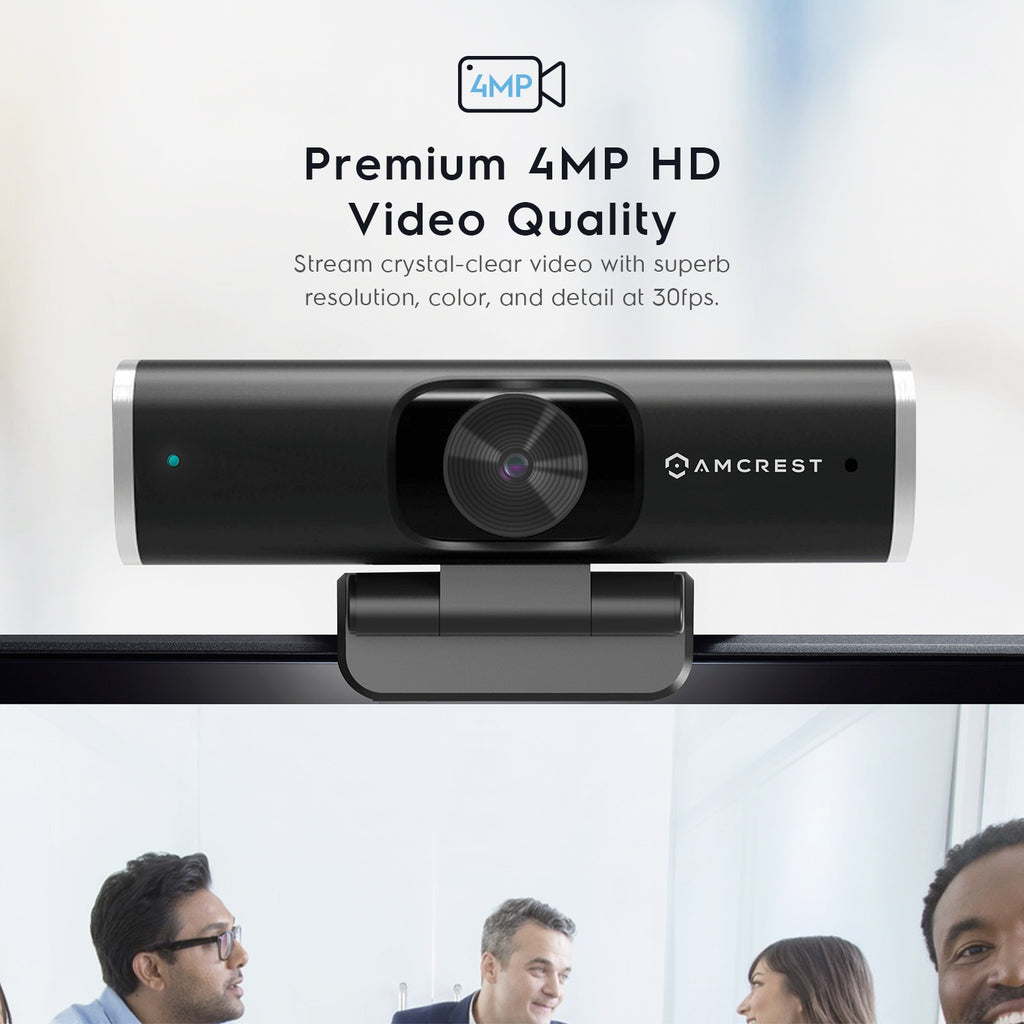 Amcrest 4MP USB Webcam with Microphone & Privacy Cover (AWC496)