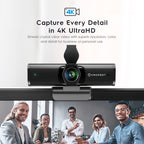 Amcrest 4K Webcam w/ Microphone & Privacy Cover, USB Webcam AWC897
