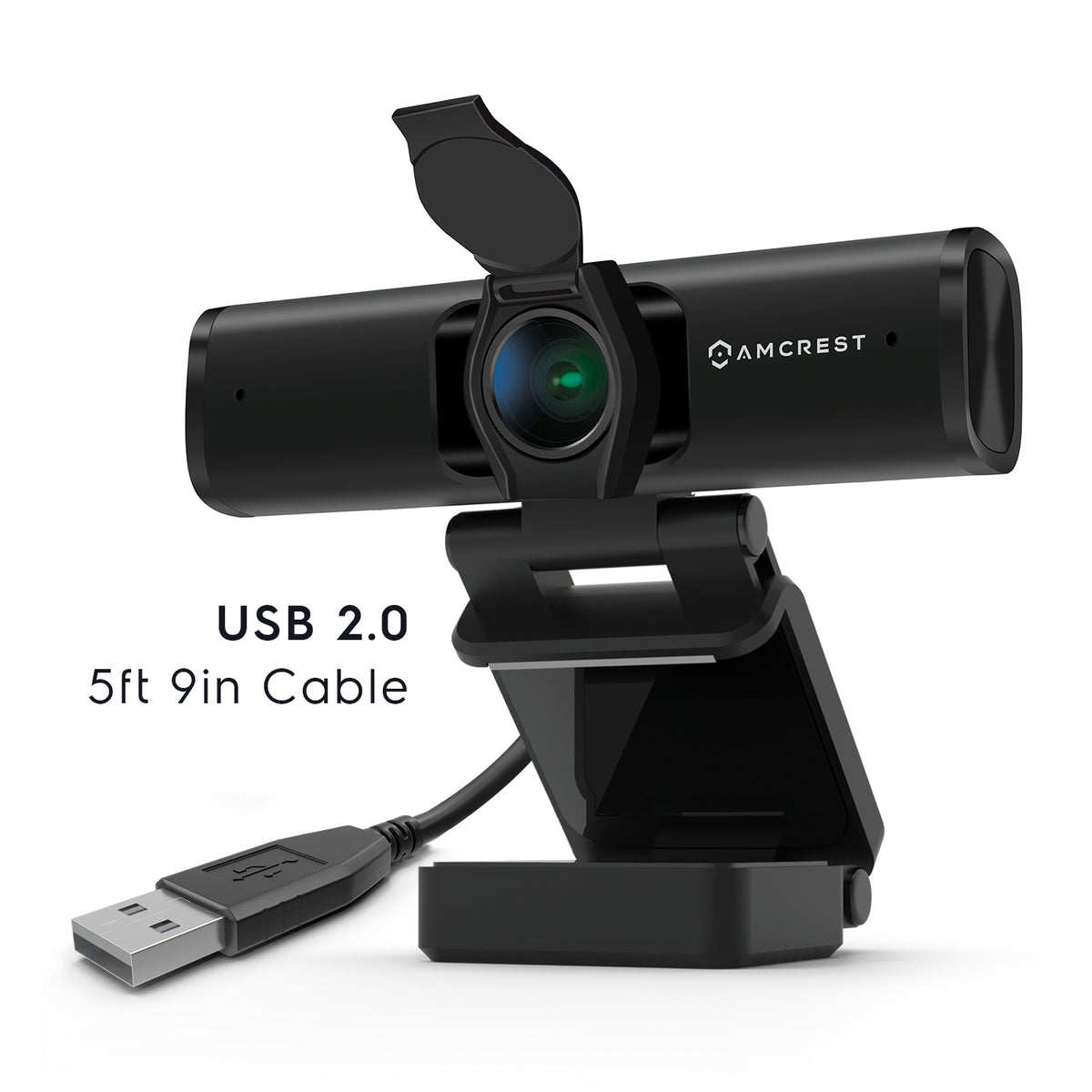 Amcrest 4K Webcam w/ Microphone & Privacy Cover, USB Webcam AWC897