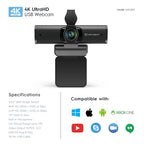 Amcrest 4K Webcam w/ Microphone & Privacy Cover, USB Webcam AWC897