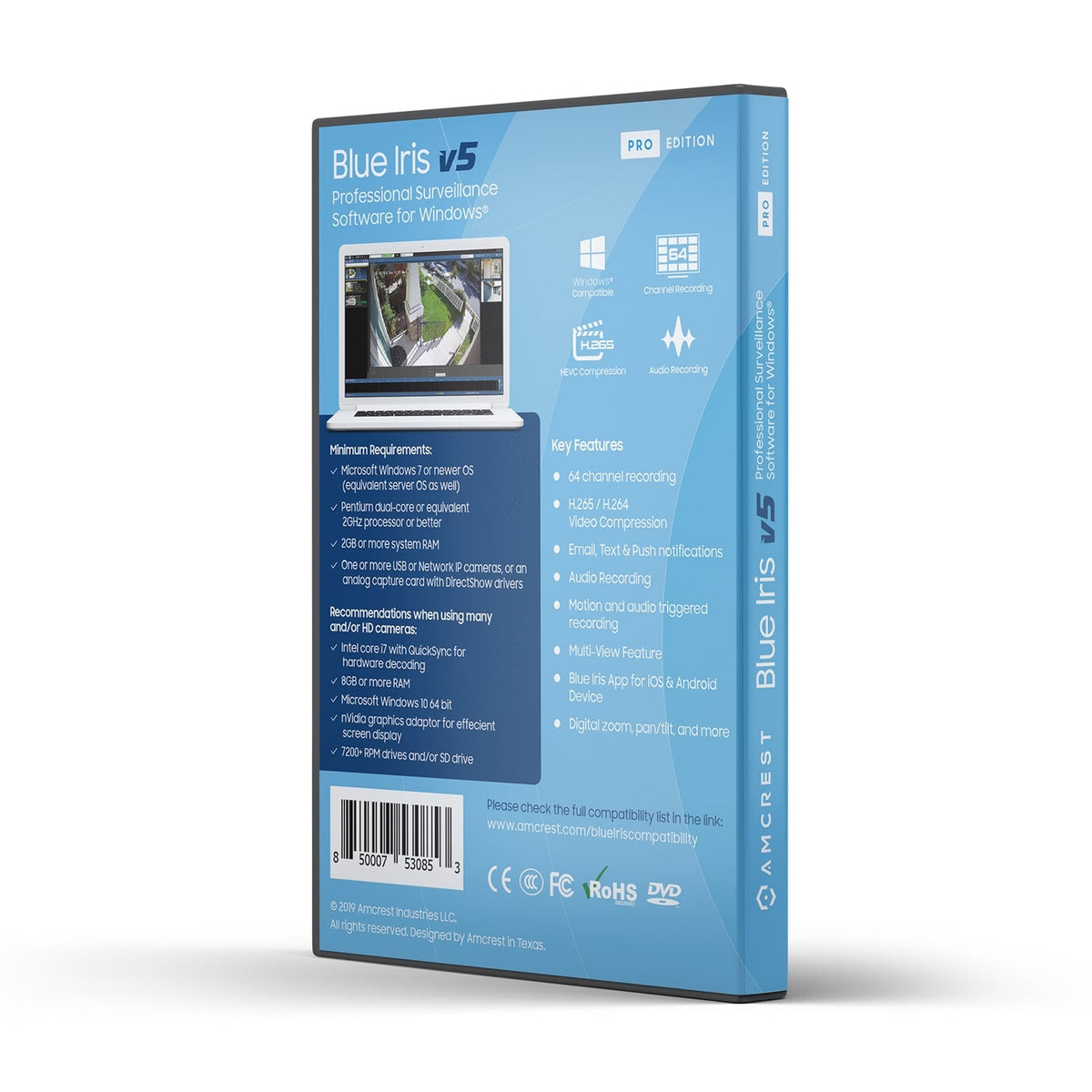 Amcrest Blue Iris Professional Version 5 - Downloadable Version
