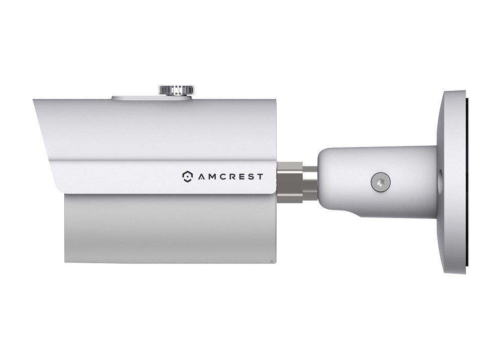 Amcrest HDCVI 720P 1280 TVL Bullet Weatherproof IP66 Camera with 20 LEDs for Night Vision, Long Distance Range up to 1640ft, 1 Year Warranty, and More (White) - Power supply and coaxial video cable are NOT INCLUDED
