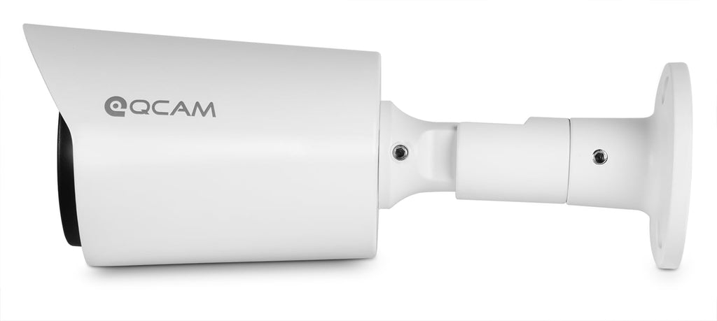 Qcam 2-Megapixel (1920x 1080) POE Weatherproof IP67 Bullet IP Camera with Super High Resolution 1920TVL @ 25fps, Night Vision up to 65ft, 90° Viewing Angle, and More