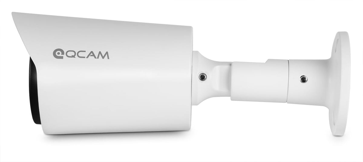 Qcam 2-Megapixel (1920x 1080) POE Weatherproof IP67 Bullet IP Camera with Super High Resolution 1920TVL @ 25fps, Night Vision up to 65ft, 90° Viewing Angle, and More