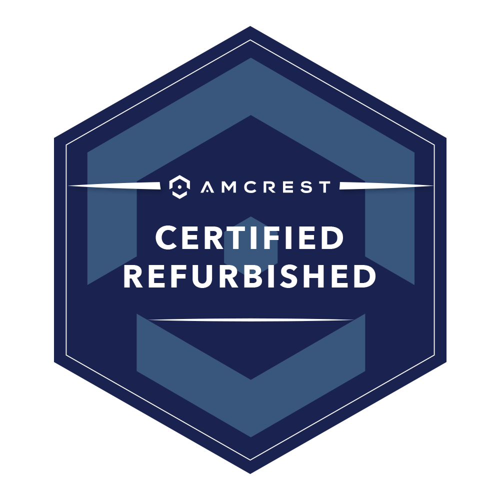 Amcrest Refurbished ProHD Outdoor Security IP Turret PoE Camera, 5-Megapixel, 98ft NightVision, 2.8mm Lens, IP67 Weatherproof, MicroSD Recording (256GB), White (REP-IP5M-T1179EW-28MM)