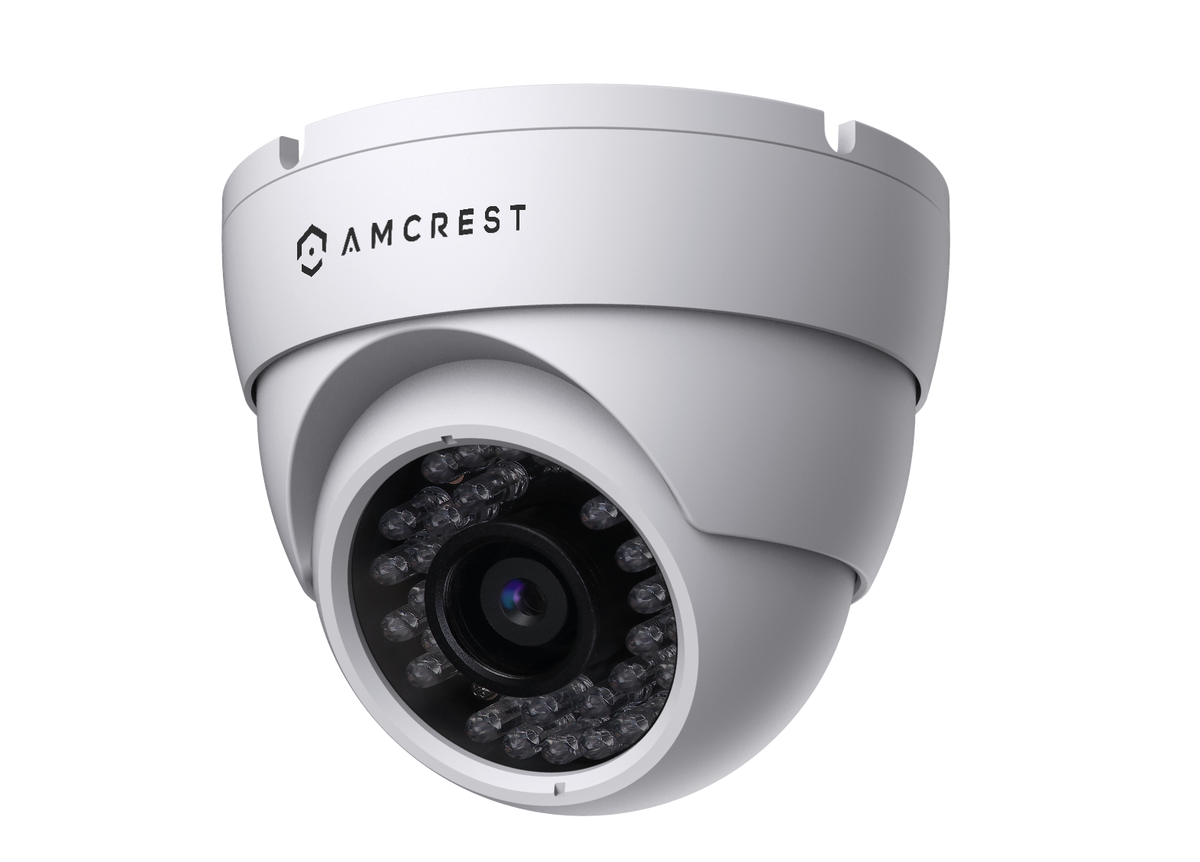 Amcrest ProHD 720P 8CH Video Security System - Eight 1.0-Megapixel (1280TVL) Outdoor IP67 Bullet & Dome Cameras, 2TB HDD, Night Vision, Remote Smartphone Access, White Mid (AMDV7208M-4B4D-W)
