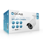 Qcam 3-Megapixel (2048 x 1536) POE Weatherproof IP67 Bullet IP Camera with Super High Resolution 2048TVL @ 25fps, Night Vision up to 65ft, 70° Viewing Angle, and More