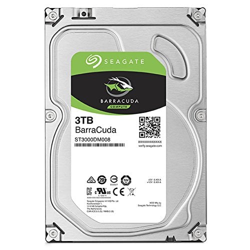 Seagate Barracuda 3TB Surveillance Hard Drive - SATA 6Gb/s 64MB Cache 3.5-Inch Internal Drive (ST3000DM008)