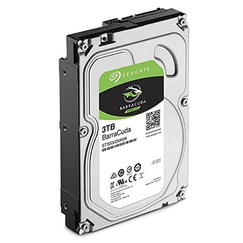 Seagate Barracuda 3TB Surveillance Hard Drive - SATA 6Gb/s 64MB Cache 3.5-Inch Internal Drive (ST3000DM008)