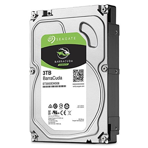 Seagate Barracuda 3TB Surveillance Hard Drive - SATA 6Gb/s 64MB Cache 3.5-Inch Internal Drive (ST3000DM008)