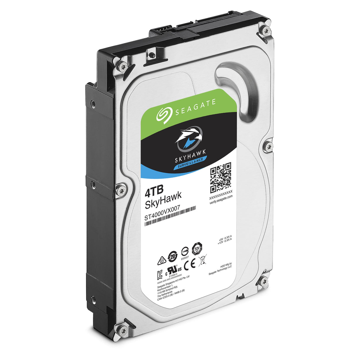 Seagate SkyHawk 4TB Surveillance Hard Drive - SATA 6Gb/s 64MB Cache 3.5-Inch Internal Drive (ST4000VX007)