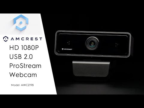 Amcrest Dual-Mic 1080P Webcam w/ Two Microphone USB Webcam AWC2198