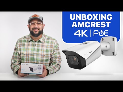 Amcrest 4K Outdoor Bullet PoE IP Camera, White IP8M-2496EW-AI-V3