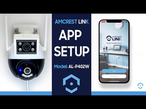 Amcrest Link 2MP WiFi Security Camera Pan/Tilt Dual Band 2.4Ghz/5Ghz Networks White AL-P402W