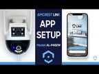 Amcrest Link 2MP WiFi Security Camera Pan/Tilt Dual Band 2.4Ghz/5Ghz Networks White AL-P402W