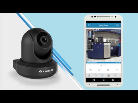 Amcrest Refurbished 2MP WiFi Security Camera Pan/Tilt Black REP-IP2M-841B-V3