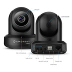 Amcrest 2MP Security Camera System w/ 4K 16CH NVR, (8) x 2-Megapixel Dome WiFi IP Cameras, Pan/Tilt Surveillance, Two-Way Audio, NV2116-IP2M-841B8 (Black)