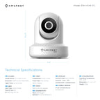 Amcrest Refurbished 4MP ProHD Indoor WiFi IP Camera Pan/Tilt White REP-IP4M-1041W