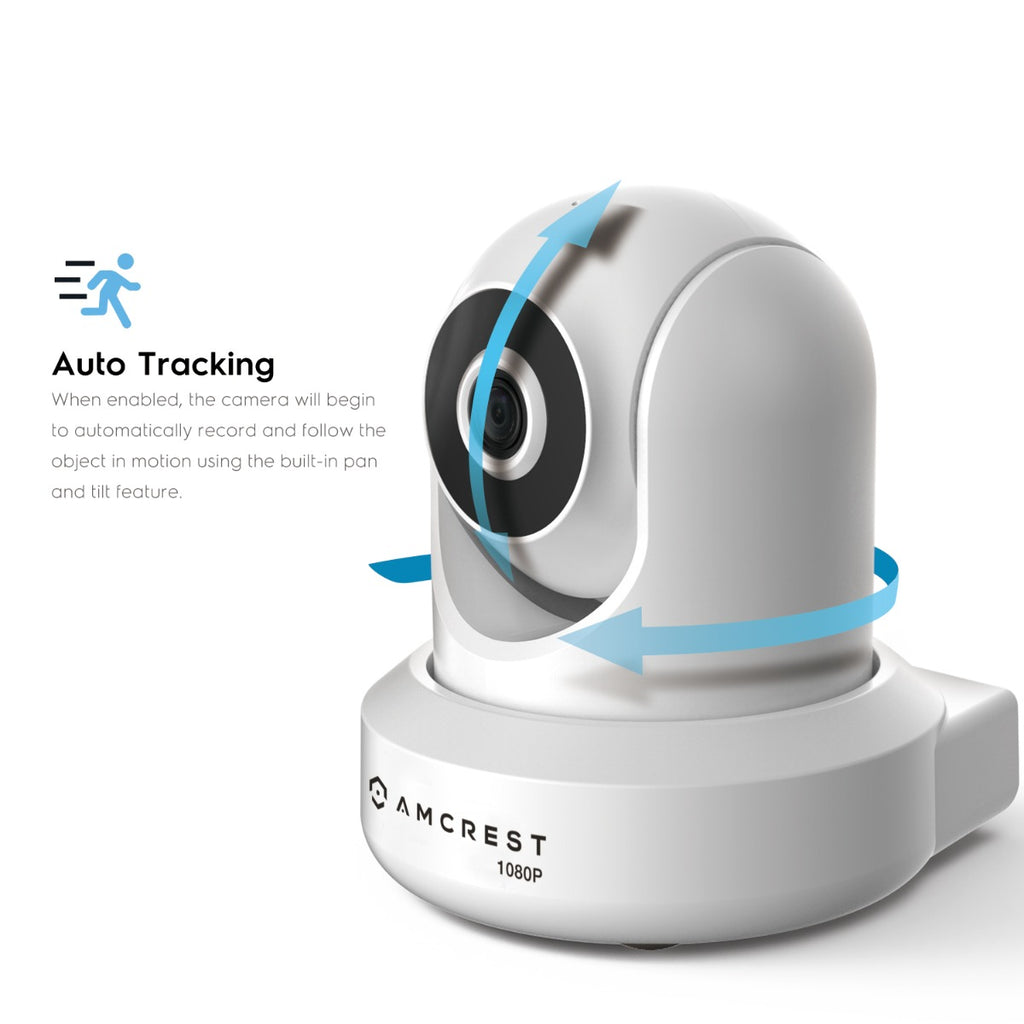 Amcrest Refurbished 2MP WiFi Security Camera Pan/Tilt White REP-IP2M-841W-V3